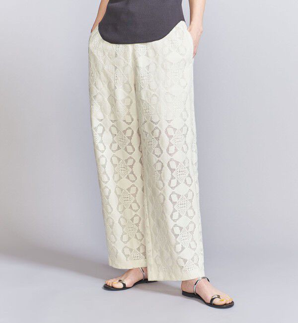 BEAUTY&YOUTH UNITED ARROWS/コットンナイロン レースパンツ