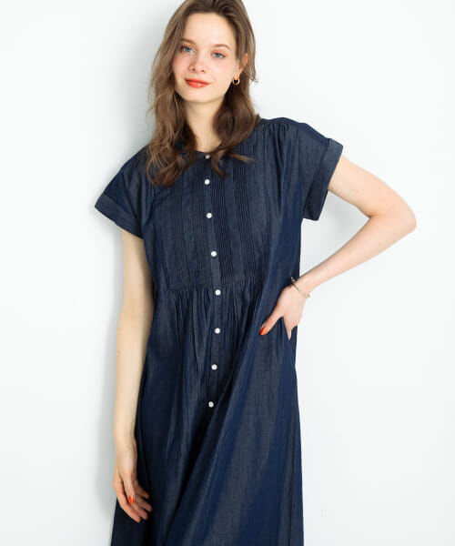 SONNY LABEL/【予約】Sonny Label デニムピンタックヨークフレンチワンピース