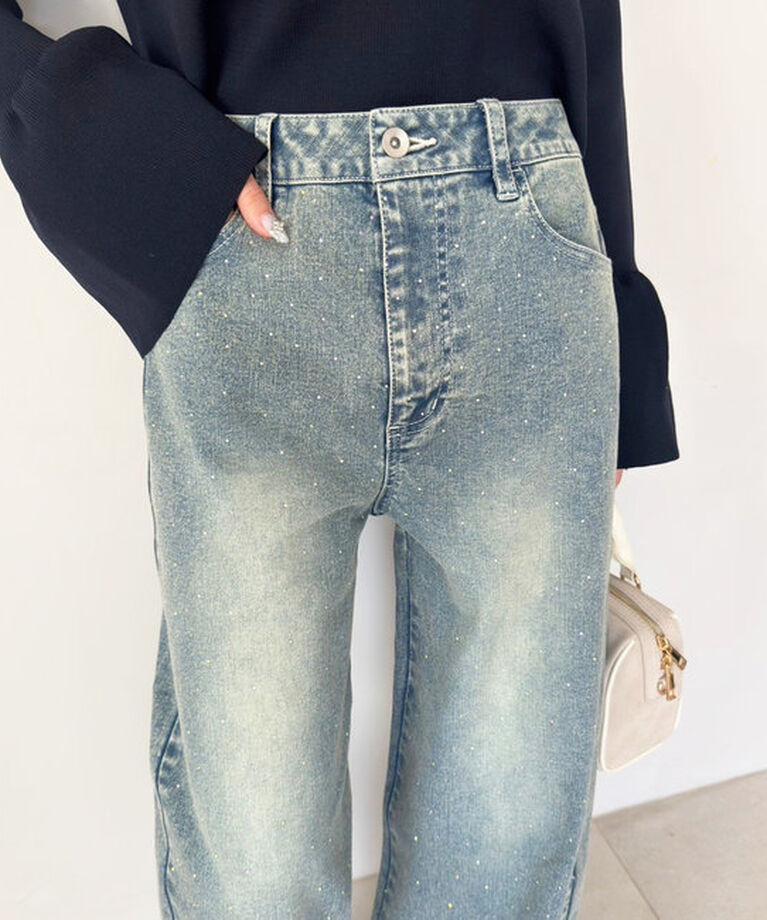  「ストレッチワイドデニムパンツ」|その他|