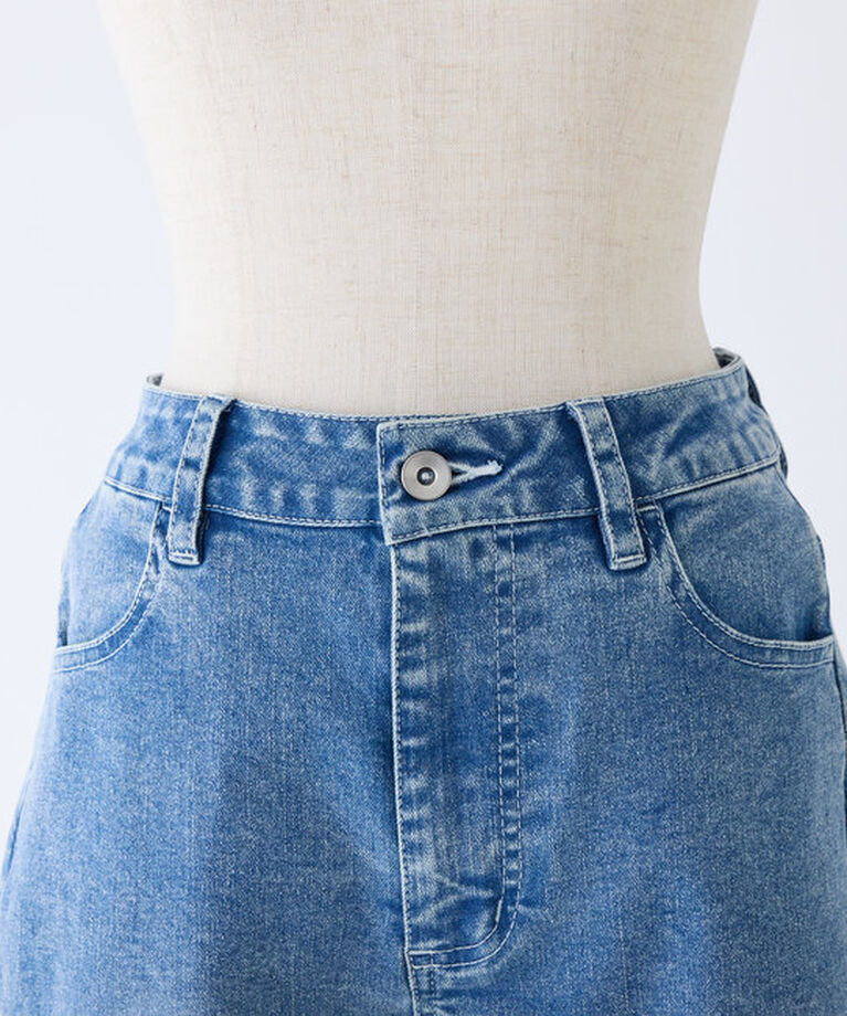  「ストレッチワイドデニムパンツ」|その他|