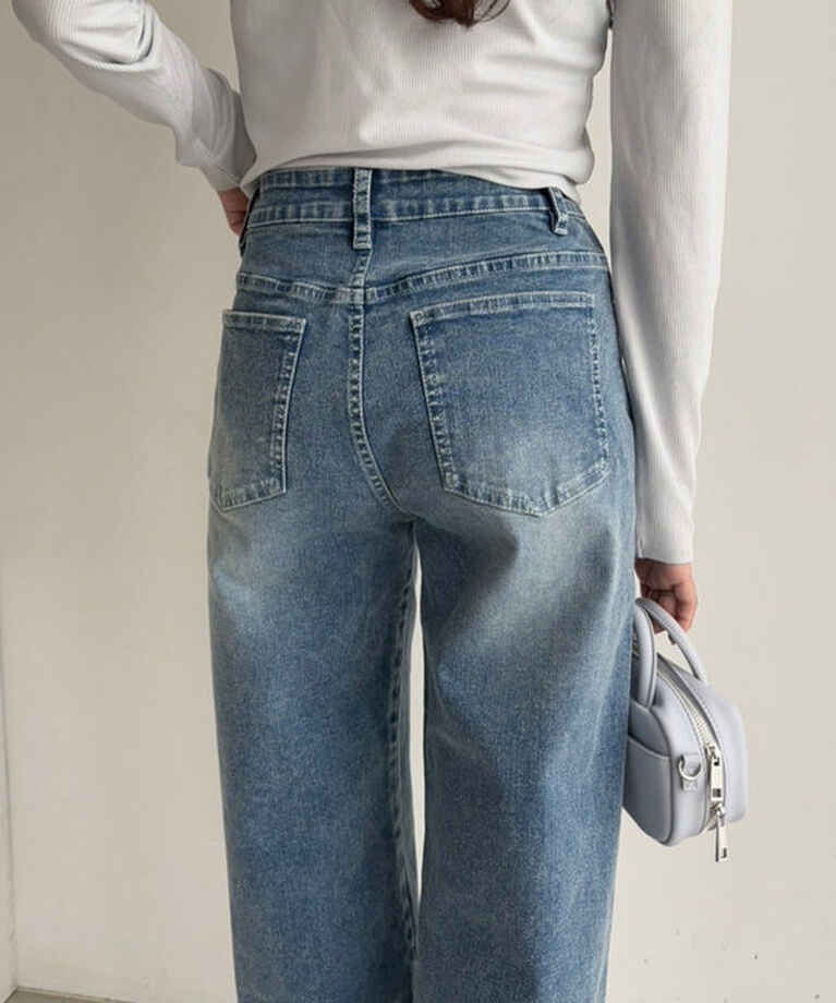  「ストレッチワイドデニムパンツ」|その他|