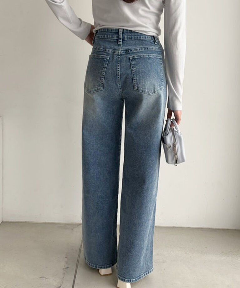  「ストレッチワイドデニムパンツ」|その他|
