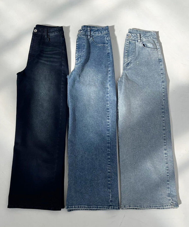  「ストレッチワイドデニムパンツ」|その他|