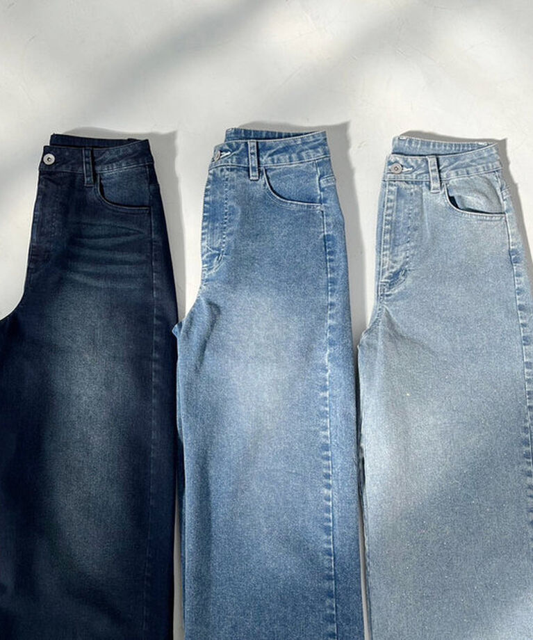  「ストレッチワイドデニムパンツ」|その他|
