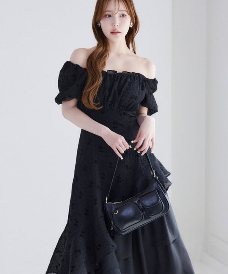  「【Black collection】イレヘムティアードロングワンピース」|ワンピース|その他1