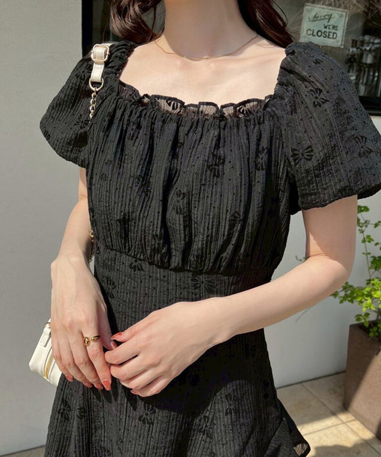  「【Black collection】イレヘムティアードロングワンピース」|ワンピース|