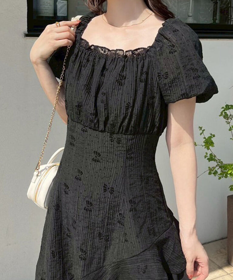  「【Black collection】イレヘムティアードロングワンピース」|ワンピース|