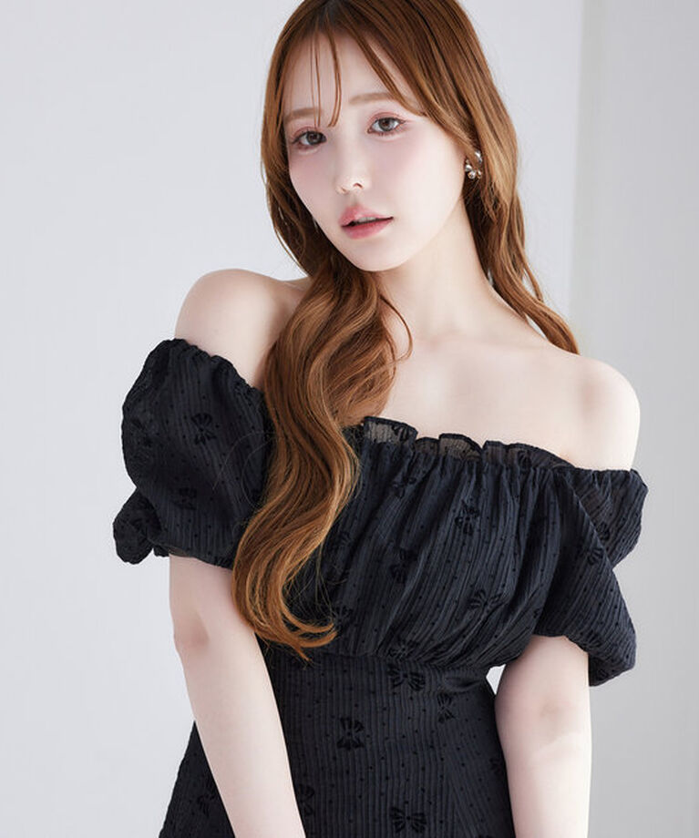  「【Black collection】イレヘムティアードロングワンピース」|ワンピース|