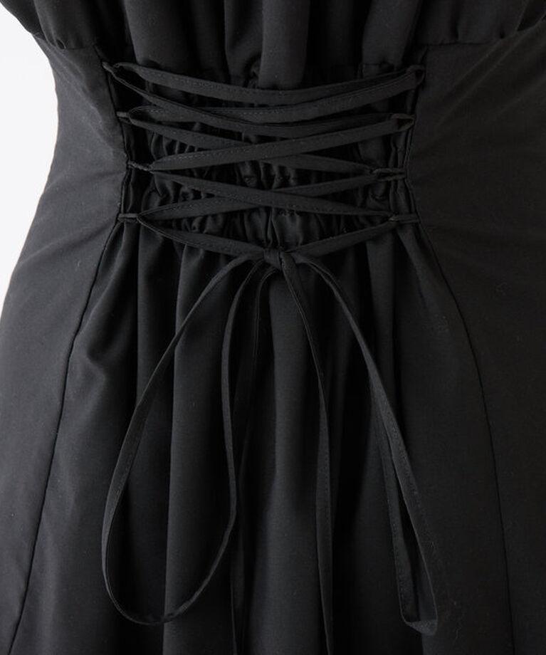  「【Black collection】イレヘムティアードロングワンピース」|ワンピース|