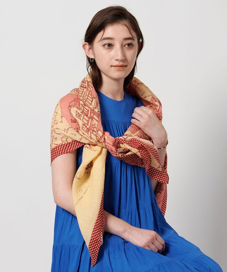 UNITED ARROWS「【一部別注】＜manipuri＞C/SI スカーフ 25SS」|ストール|