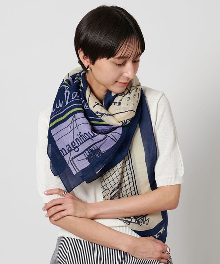 UNITED ARROWS「【一部別注】＜manipuri＞C/SI スカーフ 25SS」|ストール|