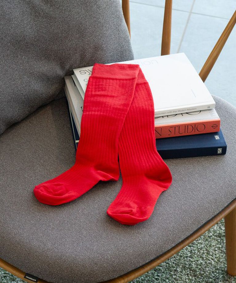 UNITED ARROWS green label relaxing「＜MAEE＞コンプレッションソックス（コットンリブタイプ）/ 着圧ソックス / 靴下」|ソックス|RED