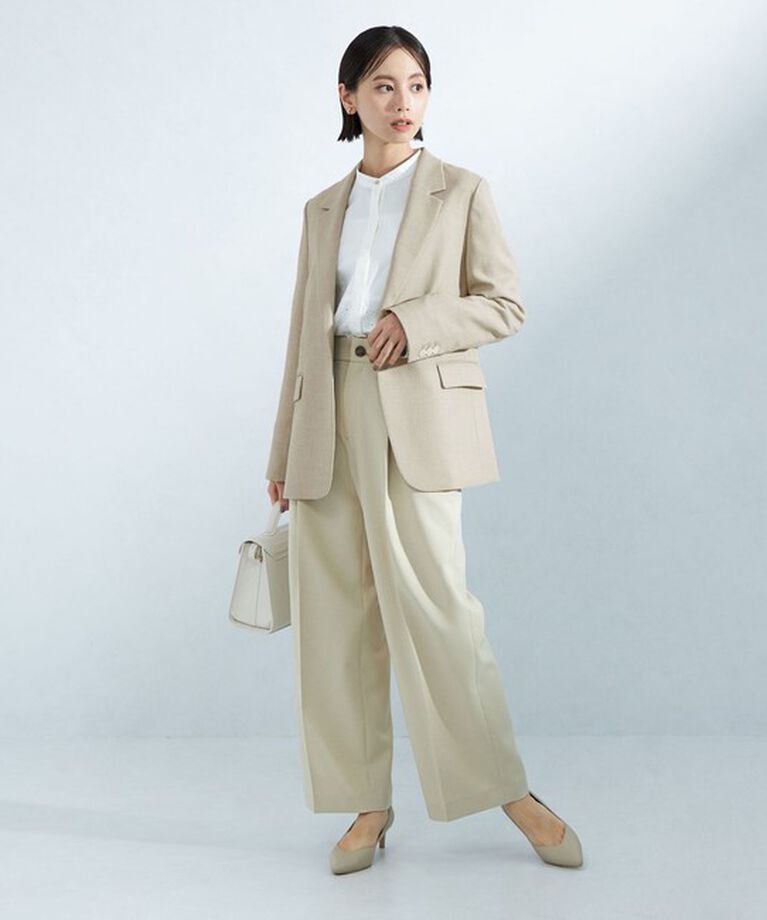 UNITED ARROWS green label relaxing「［size SHORTあり］スラブ シングル 1B ジャケット -ウォッシャブル・防シワ-」|テーラードジャケット|