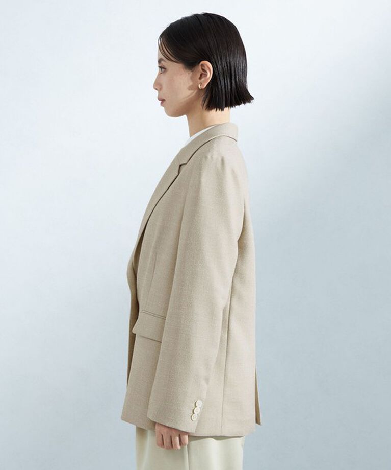 UNITED ARROWS green label relaxing「［size SHORTあり］スラブ シングル 1B ジャケット -ウォッシャブル・防シワ-」|テーラードジャケット|
