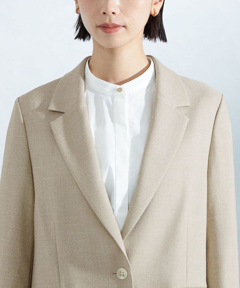 UNITED ARROWS green label relaxing「［size SHORTあり］スラブ シングル 1B ジャケット -ウォッシャブル・防シワ-」|テーラードジャケット|