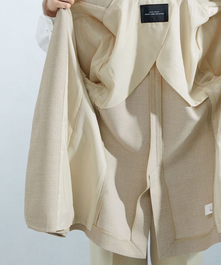 UNITED ARROWS green label relaxing「［size SHORTあり］スラブ シングル 1B ジャケット -ウォッシャブル・防シワ-」|テーラードジャケット|