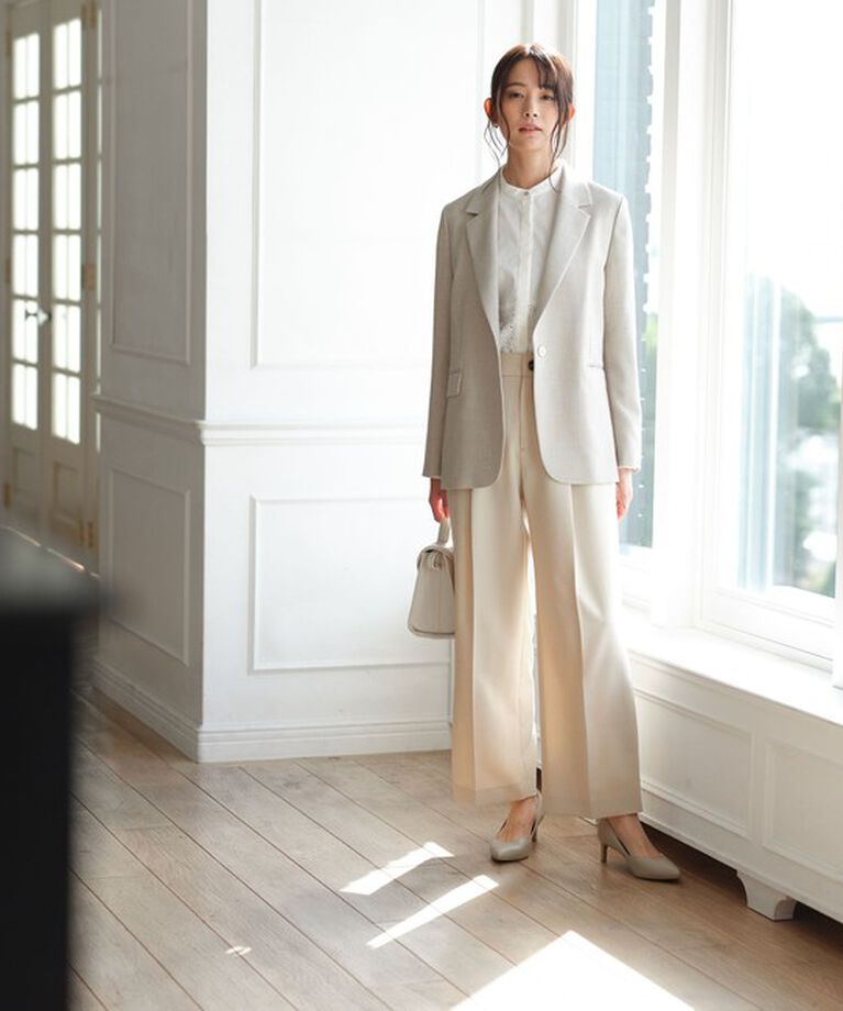 UNITED ARROWS green label relaxing「［size SHORTあり］スラブ シングル 1B ジャケット -ウォッシャブル・防シワ-」|テーラードジャケット|