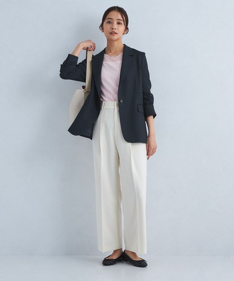 UNITED ARROWS green label relaxing「［size SHORTあり］スラブ シングル 1B ジャケット -ウォッシャブル・防シワ-」|テーラードジャケット|