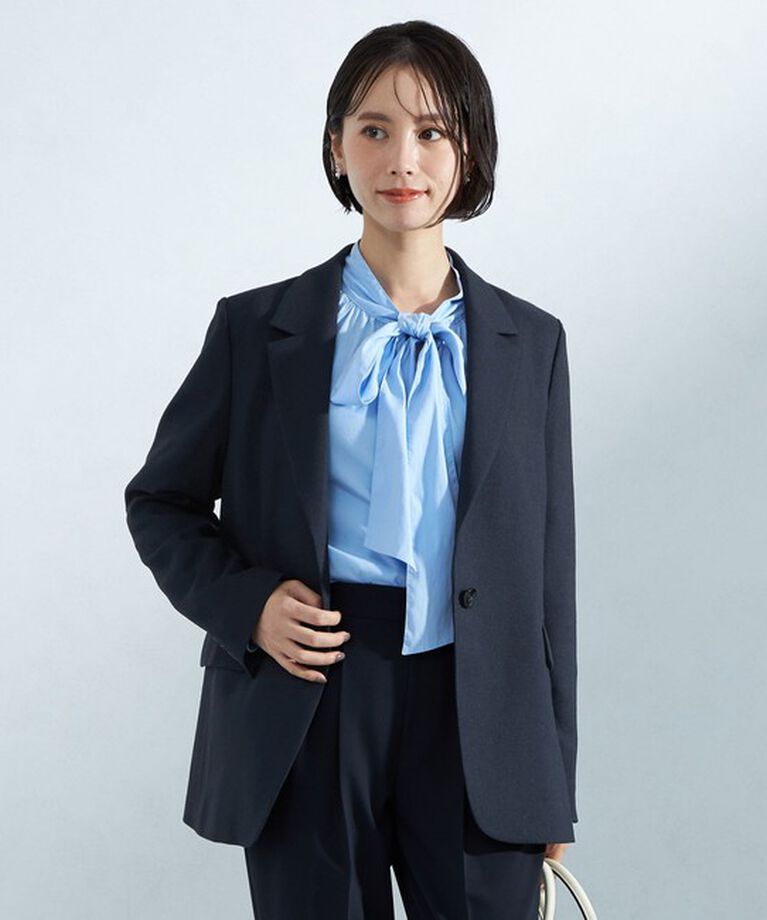 UNITED ARROWS green label relaxing「［size SHORTあり］スラブ シングル 1B ジャケット -ウォッシャブル・防シワ-」|テーラードジャケット|