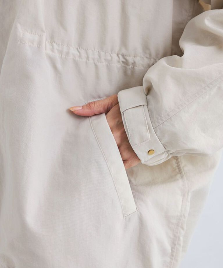 UNITED ARROWS green label relaxing「［size SHORTあり］ギャザー ノーカラー ブルゾン -撥水-」|ブルゾン・スタジャン|