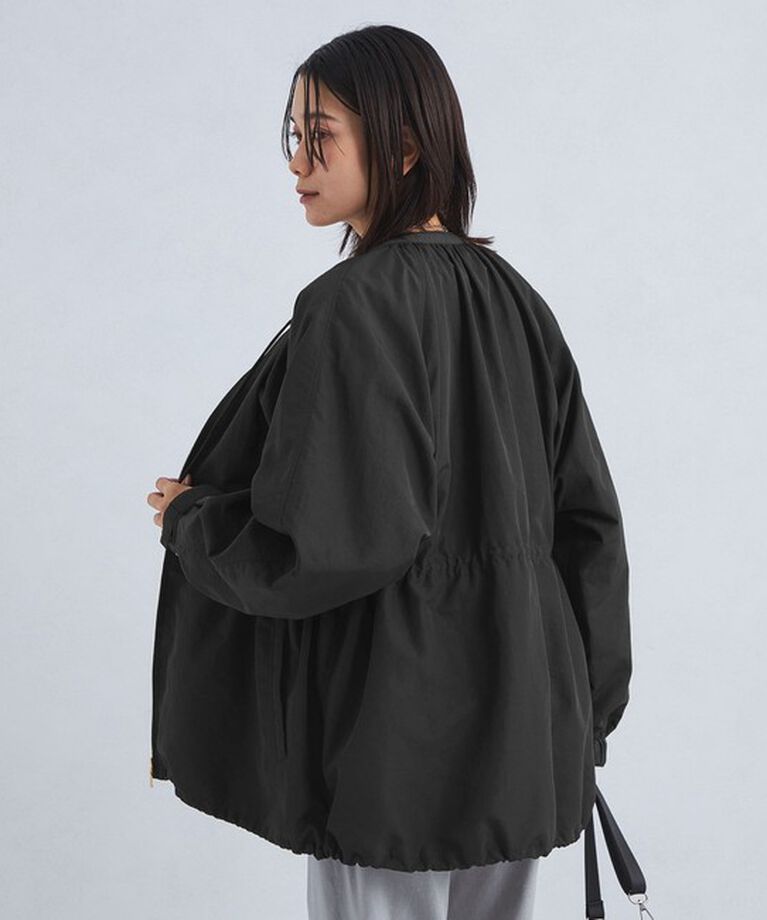 UNITED ARROWS green label relaxing「［size SHORTあり］ギャザー ノーカラー ブルゾン -撥水-」|ブルゾン・スタジャン|