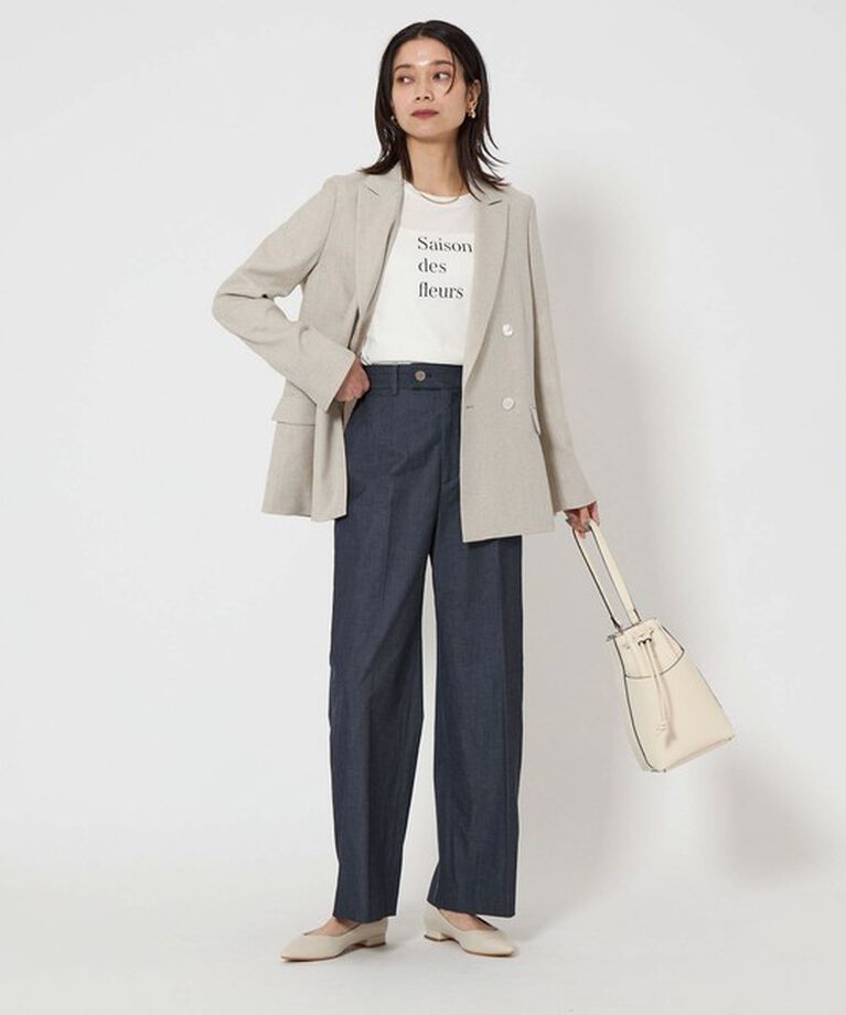 UNITED ARROWS green label relaxing「［size SHORTあり］リネンライク ダブル ジャケット」|テーラードジャケット|