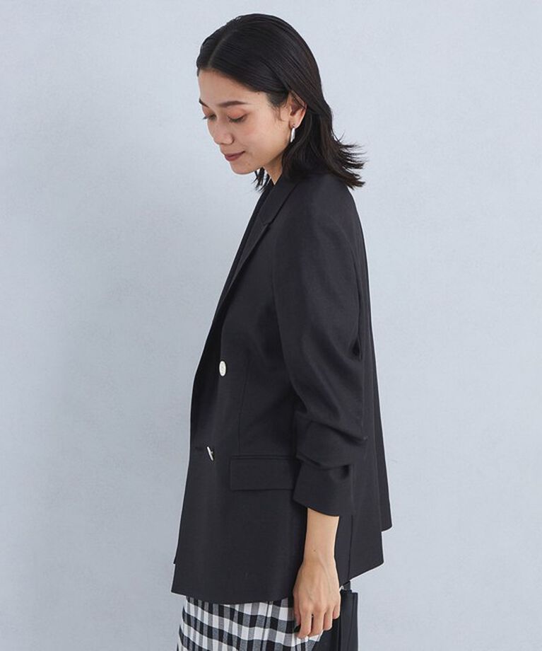 UNITED ARROWS green label relaxing「［size SHORTあり］リネンライク ダブル ジャケット」|テーラードジャケット|