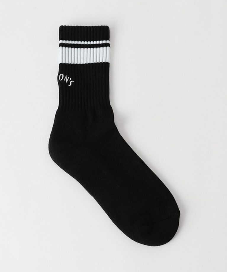 UNITED ARROWS green label relaxing「＜PERSON’S × green label relaxing＞ロゴソックス / 靴下」|ソックス|BLACK