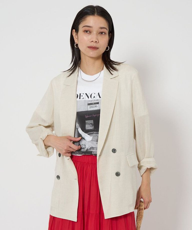 UNITED ARROWS green label relaxing「【結論シリーズ】シアーエアジャケット -マシンウォッシャブル-」|テーラードジャケット|