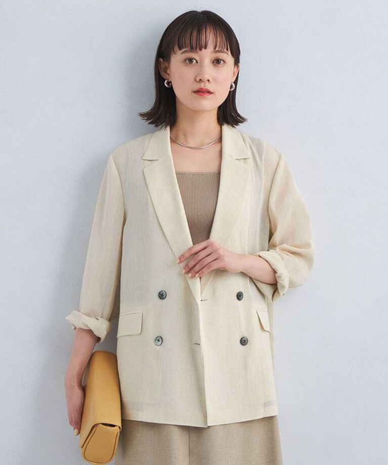 UNITED ARROWS green label relaxing「【結論シリーズ】シアーエアジャケット -マシンウォッシャブル-」|テーラードジャケット|