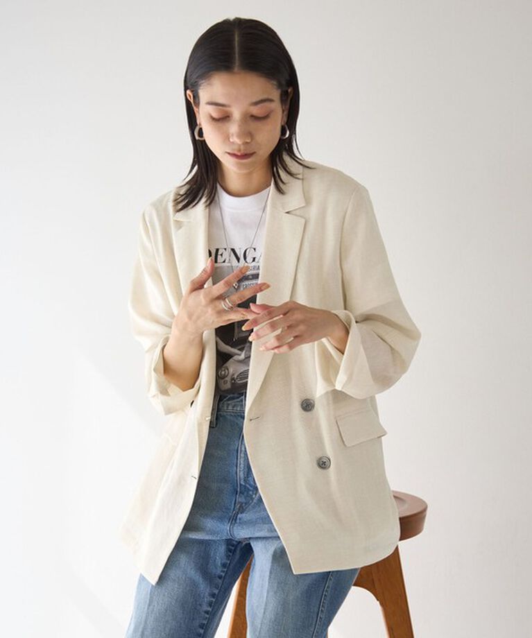 UNITED ARROWS green label relaxing「【結論シリーズ】シアーエアジャケット -マシンウォッシャブル-」|テーラードジャケット|