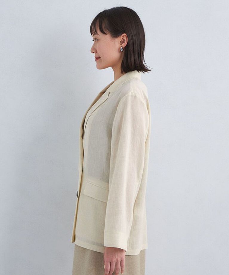UNITED ARROWS green label relaxing「【結論シリーズ】シアーエアジャケット -マシンウォッシャブル-」|テーラードジャケット|
