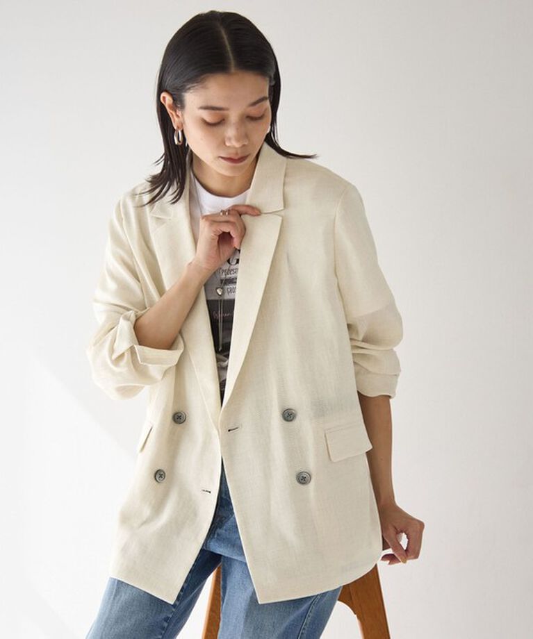 UNITED ARROWS green label relaxing「【結論シリーズ】シアーエアジャケット -マシンウォッシャブル-」|テーラードジャケット|