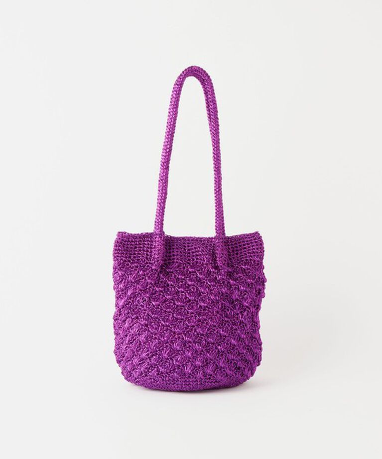 UNITED ARROWS green label relaxing「メタリックヤーン レーシー トートバッグ」|トートバッグ|PURPLE