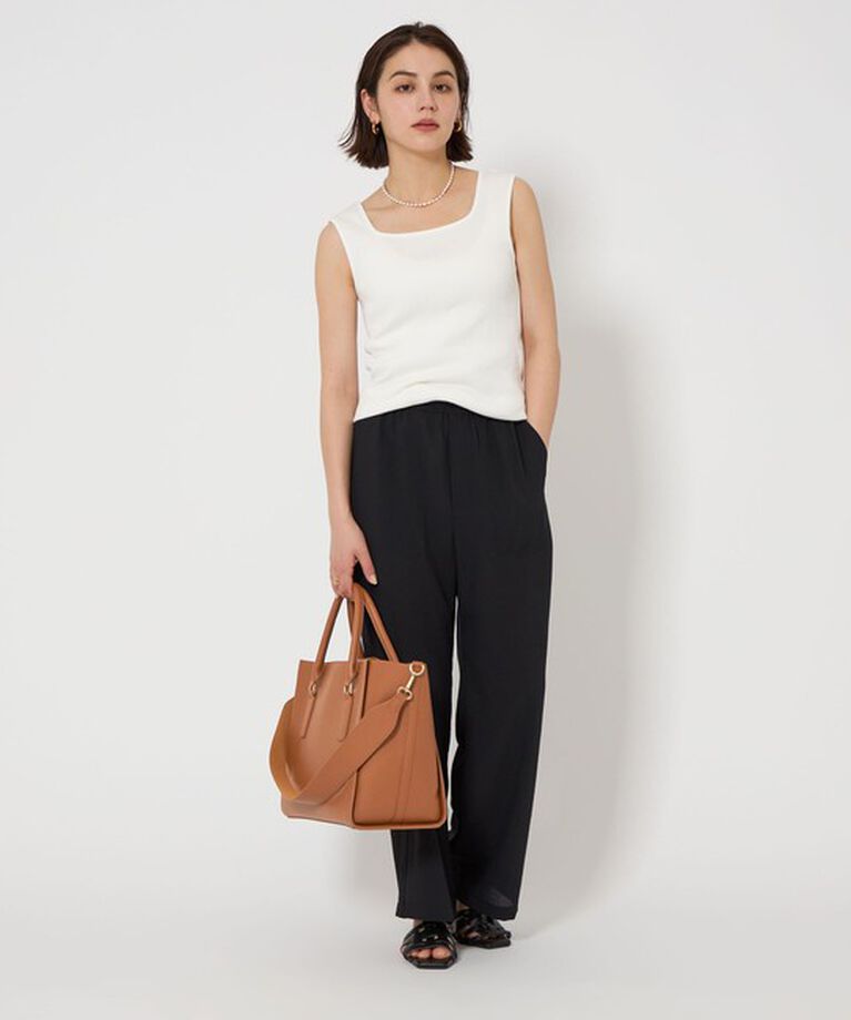 UNITED ARROWS green label relaxing「デコルテ フライス タンクトップ -抗菌-」|タンクトップ|