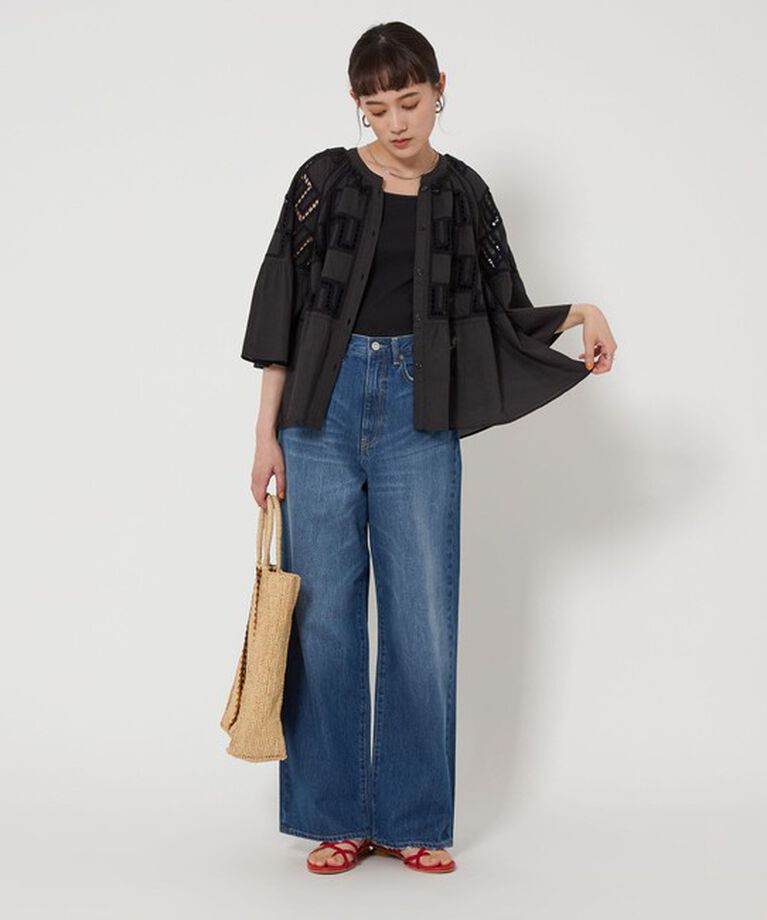 UNITED ARROWS green label relaxing「デコルテ フライス タンクトップ -抗菌-」|タンクトップ|