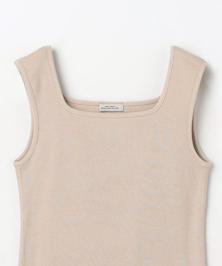UNITED ARROWS green label relaxing「デコルテ フライス タンクトップ -抗菌-」|タンクトップ|