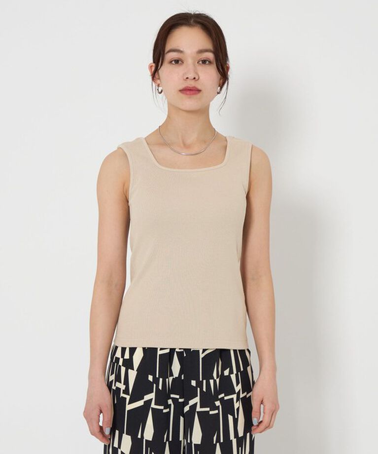 UNITED ARROWS green label relaxing「デコルテ フライス タンクトップ -抗菌-」|タンクトップ|