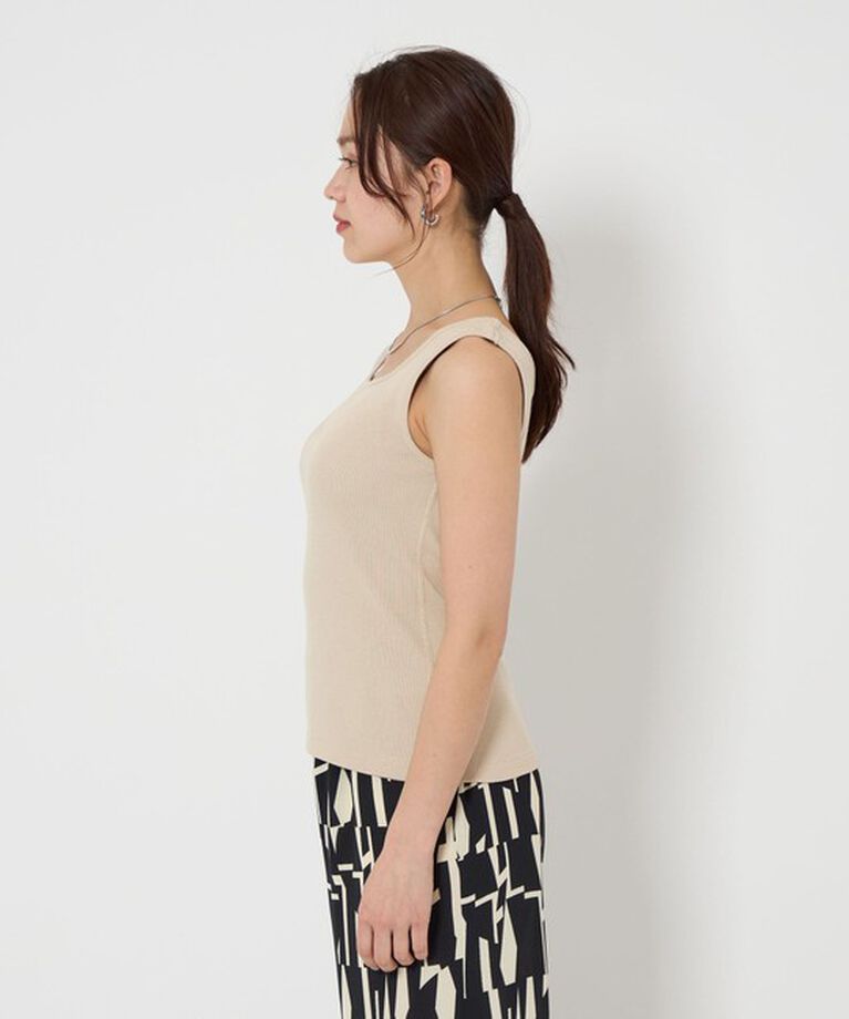 UNITED ARROWS green label relaxing「デコルテ フライス タンクトップ -抗菌-」|タンクトップ|
