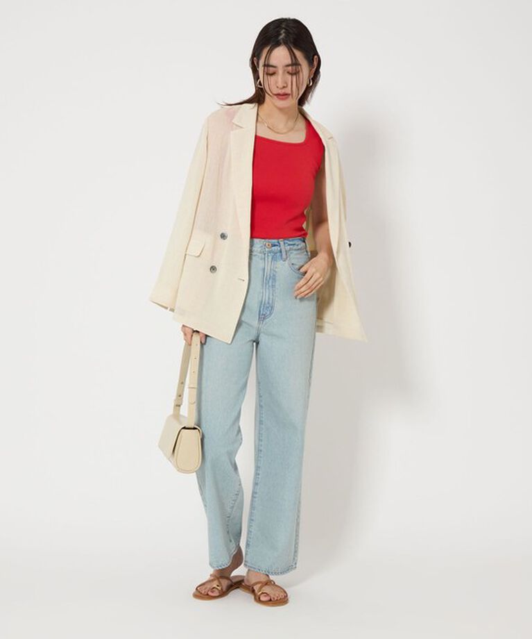 UNITED ARROWS green label relaxing「デコルテ フライス タンクトップ -抗菌-」|タンクトップ|
