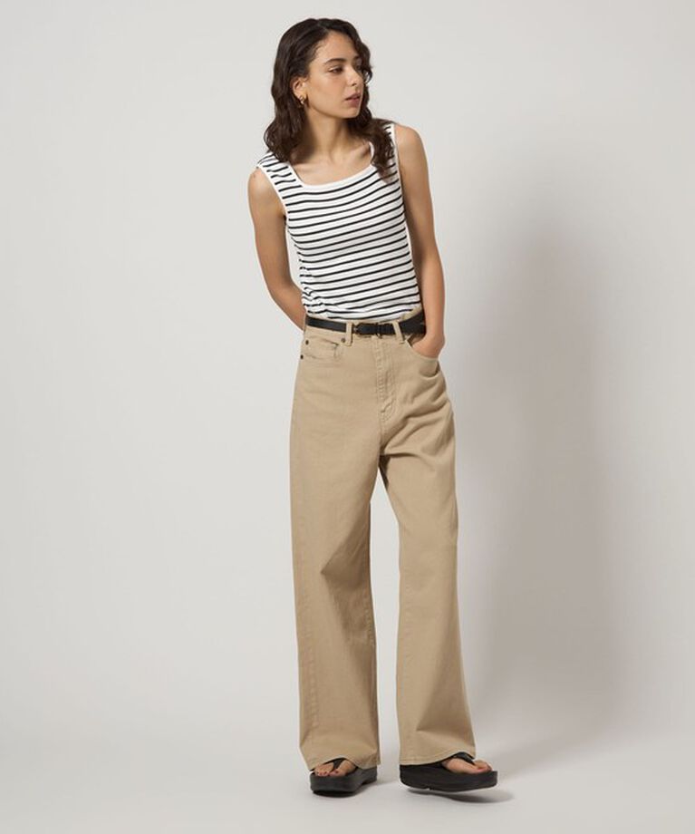 UNITED ARROWS green label relaxing「デコルテ フライス タンクトップ -抗菌-」|タンクトップ|