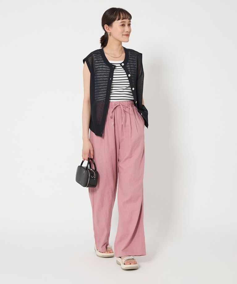 UNITED ARROWS green label relaxing「デコルテ フライス タンクトップ -抗菌-」|タンクトップ|