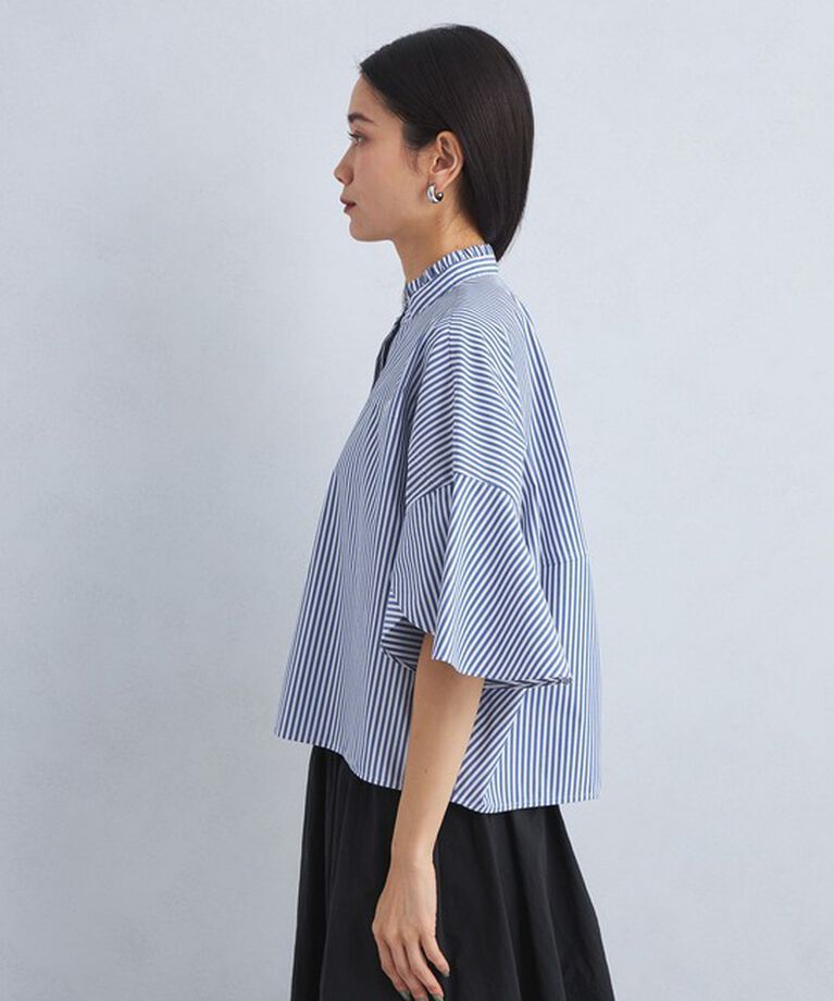 UNITED ARROWS green label relaxing「フレアスリーブ クロップド シャツ -マシンウォッシャブル・UVカット-」|シャツ・ブラウス|
