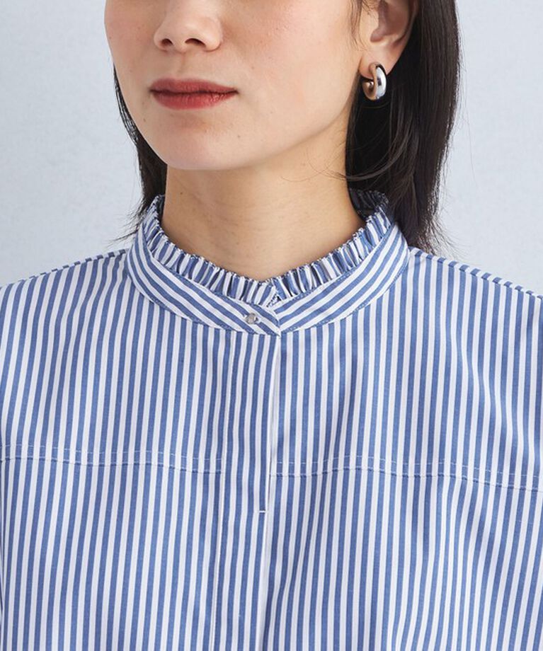 UNITED ARROWS green label relaxing「フレアスリーブ クロップド シャツ -マシンウォッシャブル・UVカット-」|シャツ・ブラウス|