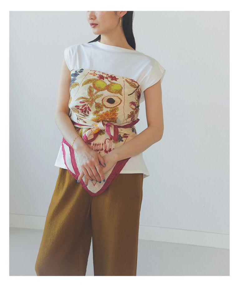 Demi-Luxe BEAMS 「manipuri / シーズナルフルーツ リネン ストール」|ストール|