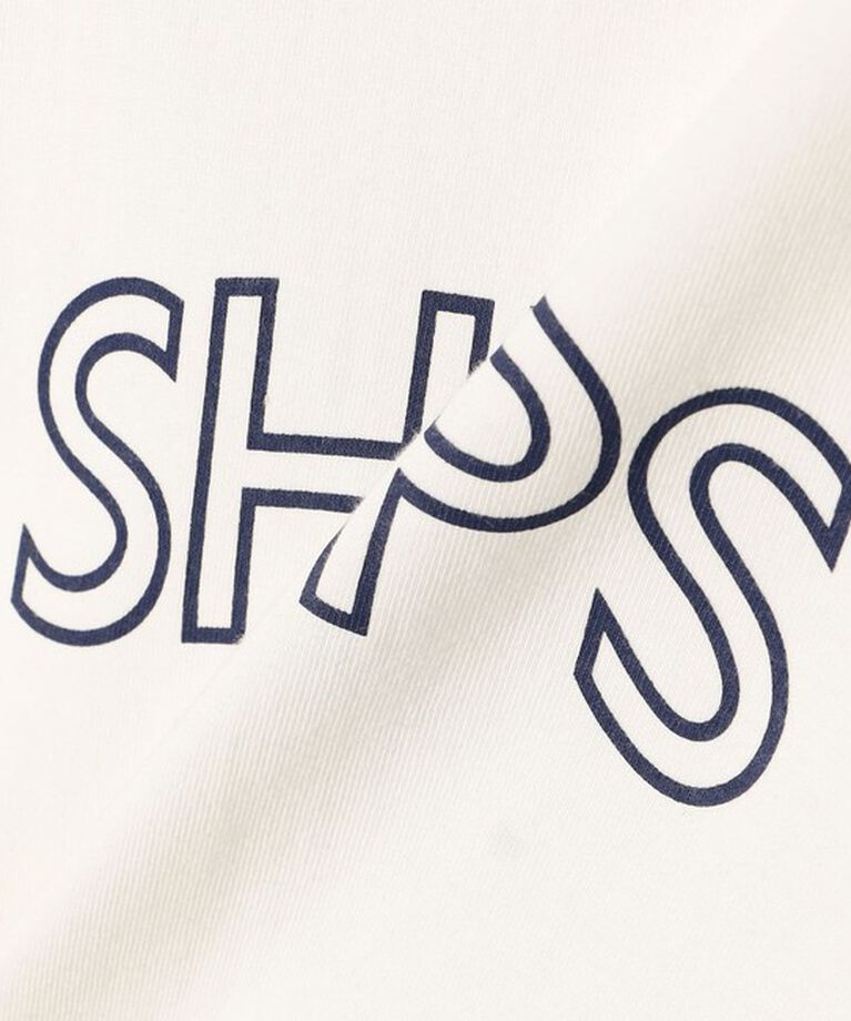 SHIPS for women「《一部追加予約》【WEB限定】 SHIPS ラウンド プリント ロゴ TEE」|Tシャツ・カットソー|