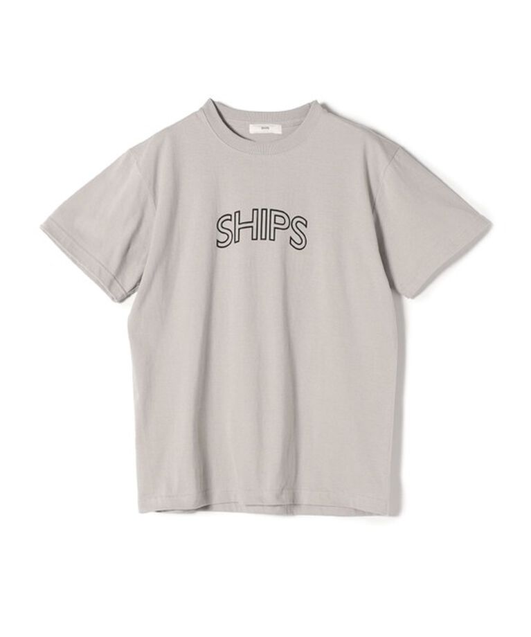SHIPS for women「《一部追加予約》【WEB限定】 SHIPS ラウンド プリント ロゴ TEE」|Tシャツ・カットソー|