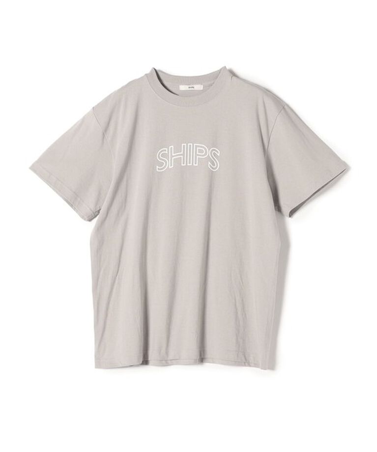 SHIPS for women「《一部追加予約》【WEB限定】 SHIPS ラウンド プリント ロゴ TEE」|Tシャツ・カットソー|