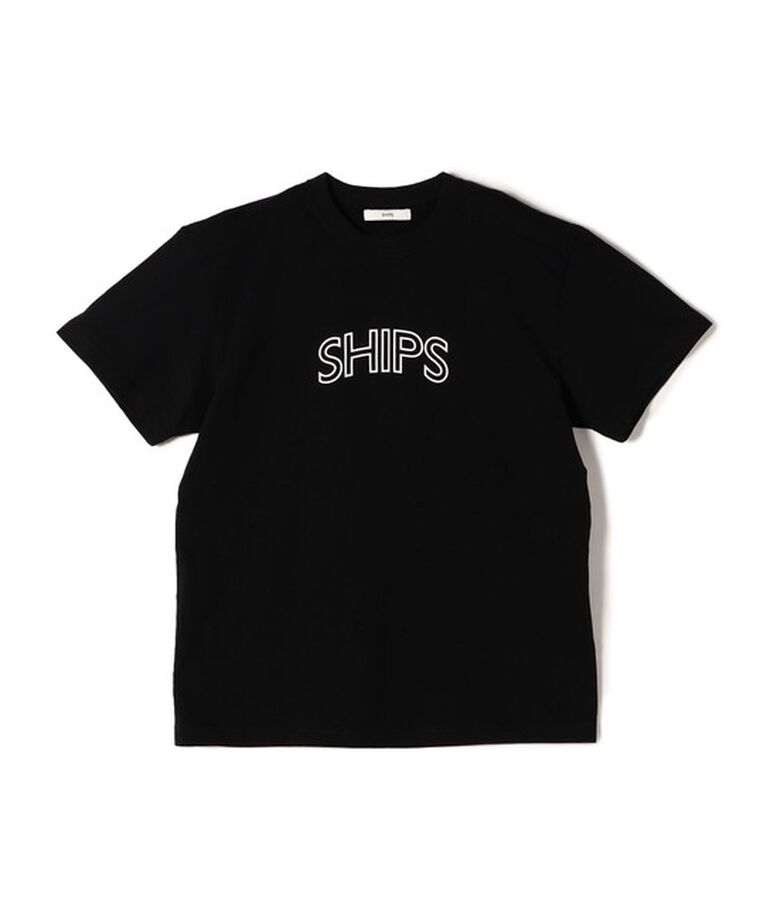 SHIPS for women「《一部追加予約》【WEB限定】 SHIPS ラウンド プリント ロゴ TEE」|Tシャツ・カットソー|
