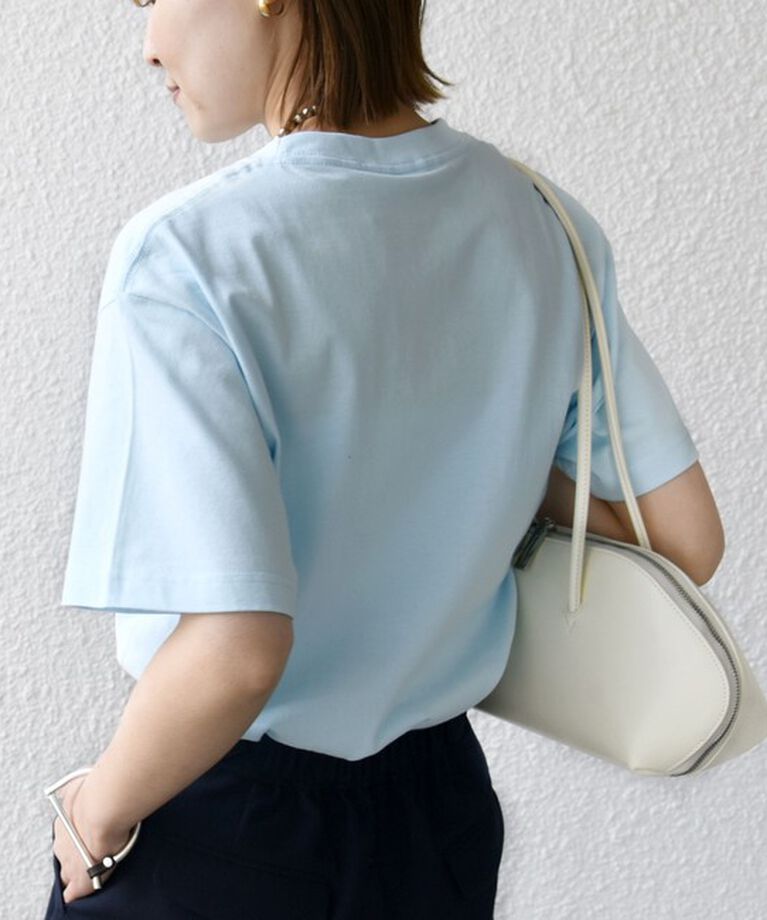 SHIPS for women「《一部追加予約》【WEB限定】 SHIPS ラウンド プリント ロゴ TEE」|Tシャツ・カットソー|